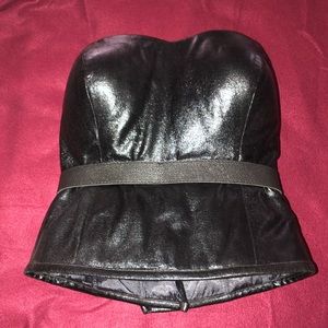 Bustier Leather Top